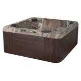 Ohana Spas Revive Symphony LS 6 Person 86 - Jet Acrylic Square Hot Tub w/ Bluetooth Stereo/Subwoofer, Heater & Ozone Acrylic in Brown | Wayfair