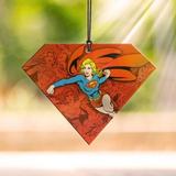 Trend Setters Super Girl Kara Danvers Dc Comics Women Heart Hanging Acrylic Holiday Shaped Decoration Plastic, Size 3.5 H x 3.5 W x 0.25 D in