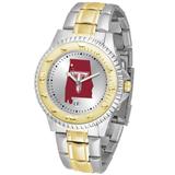 "Silver Troy University Trojans Competitor Two-Tone Watch"