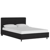 Twill Upholstered Platform Bed by Skyline Furniture in Twill Black (Size CALKNG)