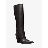 Michael Kors Gwen Leather Boot Black 37.5