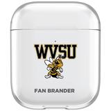 West Virginia State Yellow Jackets Clear Air Pods Case