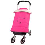 Kushies Baby Stroller Blanket Fleece, Sherpa in Pink, Size 34.0 H x 21.0 W x 2.0 D in | Wayfair W460318