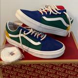 Vans Shoes | (Vans Yacht Club) Blue,Green,Yellow , And Red | Color: Blue/Green/Red/Yellow | Size: 5.5 In Men And 7.0 In Women