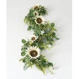 Sullivans Decor Garlands Green_White - Sunflower & Eucalyptus Berry Garland