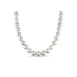Belk & Co 9.5-10.5 Millimeter Cultured Freshwater Pearl Strand Necklace With 14K White Gold And Diamond Clasp