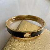 Kate Spade Jewelry | Katespade Black Enamel Gold Magnetic Bracelet | Color: Black/Gold | Size: Os