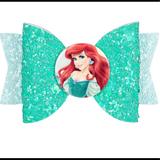 Disney Accessories | Ariel Hair Bow | Color: Green/Red | Size: Osg