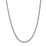 "Men's 14k Gold Plated Foxtail Chain Necklace - 18 in., Size: 18"", White"
