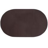 Alpine Braid Collection Reversible Indoor Area Rug, 60" x 96" Oval in Better Trends by Better Trends in Chocolate Solid (Size 60X96 OVAL)
