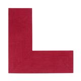 Alpine Braid Collection Reversible Indoor Area Rug in Vibrant Colors, 24"" x 48"" x 48"" L-Shape by Better Trends in Burgundy Solid (Size 24X48X48 LS)