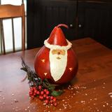 The Holiday Aisle® Hand-Crafted Gourd Santa in Red/White, Size 11.0 H x 8.0 W x 8.0 D in | Wayfair 13FF14BB61474AE599B6A8636FFC563B
