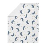 Sweet Jojo Designs Moon Bear Star Security Baby Blanket in Blue/White, Size 36.0 H x 30.0 W x 0.2 D in | Wayfair Blanket-MoonBear