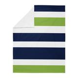 Sweet Jojo Designs Stripe Security Baby Blanket in Green, Size 36.0 H x 30.0 W x 0.2 D in | Wayfair Blanket-Stripe-BU-GR-STP