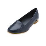 Women's Classique® “Sophia” Comfort Slip-Ons, Navy Blue 6.5 M Medium, Fabric Lining
