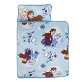 Disney Frozen Spirit Of Nature Padded Nap Mat w/ Built Blanket Polyester in Blue | Wayfair 7519392P