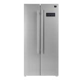 Forno Salerno Stainless Steel 32.9" Counter Depth Side by Side 15.6 cu. ft. Refrigerator in Black/Gray/White, Size 70.1 H x 32.9 W x 25.0 D in
