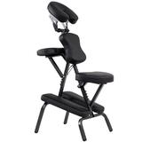 Inbox Zero Pad Travel Massage Chair Faux Leather in Black, Size 45.0 H x 19.0 W x 30.0 D in | Wayfair 9EB9DE72C7554DE096C1E7700AA3C38B