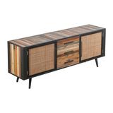 Dakota Fields Hardeman 78.74" Wide 3 Drawer Sideboard Wood in Brown, Size 30.31 H x 78.74 W x 17.72 D in | Wayfair F96A2E6483BE411FB6B236C5C38BC918