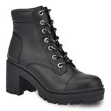 Nine West Quala Women's Block Heel Combat Boots, Size: 8, Black