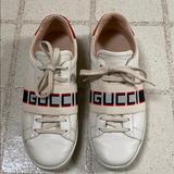 Gucci Shoes | Authentic Gucci Ace Sneakers | Color: Red/White | Size: 37.5
