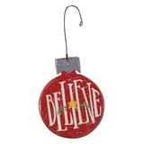 Primitives by Kathy Ornaments - 'Believe' Bulb Wooden Ornament
