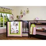 Zoomie Kids Fontaine 12 Piece Crib Bedding Set Cotton Blend in Green/Pink/White | Wayfair ZMIE5571 42830603