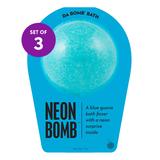 da Bomb Bath Fizzers Bath Bombs and Bath Salts Neon - Neon Blue Bath Bomb - Set of 3