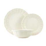 Red Vanilla 12 Piece Dinnerware Set, Service for 4 Ceramic/Earthenware/Stoneware in White | Wayfair IF900-012