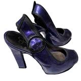 Jessica Simpson Shoes | Jessica Simpson Heels | Color: Black/Purple | Size: 7.5