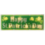 Northlight Seasonal 17" Lighted Holographic Happy St.Patrick's Day Window Silhouette Decoration Glass in Green/White | Wayfair NORTHLIGHT HA28719