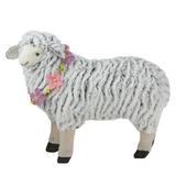 Northlight Seasonal 13 White & Black Plush Standing Sheep Spring Easter Figure in Gray, Size 10.25 H x 5.0 W x 13.0 D in | Wayfair 32728978