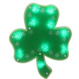 Northlight Seasonal 14" LED Lighted Shamrock St. Patrick's Day Window Silhouette Plastic in Green, Size 14.0 H x 1.0 W x 11.5 D in | Wayfair