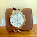 Michael Kors Jewelry | Beautiful Michael Kors Ladies Runway Watch | Color: Gold/Silver | Size: Approximate Face Diameter 2 Band Approximate 8