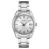 Seiko Men's Essentials Stainless Steel Watch - SUR307, Size: Large, Silver
