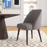Wade Logan® Fredric Side Chair Upholstered/Fabric in Gray/Black, Size 34.6 H x 22.25 W x 24.5 D in | Wayfair 47498A19-B5B5-43EE-A223-7CF1D1B8C869