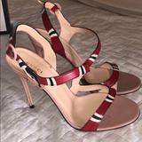 Gucci Shoes | Gucci Snake Heels | Color: Pink/Red | Size: 10