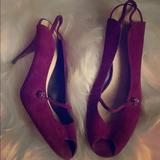 Kate Spade Shoes | Kate Spade Suede Slingbacks | Color: Purple | Size: 11
