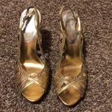 Jessica Simpson Shoes | Gold Jessica Simpson High Heel Shoes | Color: Gold | Size: 10