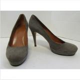 Gucci Shoes | Gucci Grey Suede Betty Platform Pumps Size 39.5 | Color: Gray | Size: 39.5