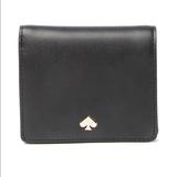 Kate Spade Bags | Kate Spade Nadine Wallet Leather Bi-Fold Wallet | Color: Black | Size: Approx. 3.5 H X 4.4 W