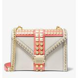 Michael Kors Bags | Michael Kors Whitney Large Studded Saffiano Bag | Color: Pink/White | Size: Os