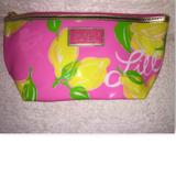 Lilly Pulitzer Bags | Lilly Pulitzer For Estee Lauder Cosmetic Bag | Color: Pink/Yellow | Size: 10.5 W X 5 H