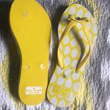 Kate Spade Shoes | Flip Flop | Color: White/Yellow | Size: 56
