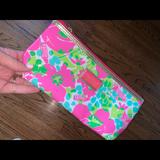 Lilly Pulitzer Bags | Lilly Pulitzer Jelly Makeup Case Estee Lauder | Color: Green/Pink | Size: Os
