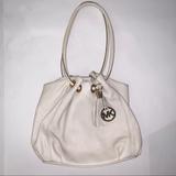 Michael Kors Bags | Creamwhite Michael Kors Leather Pursehandbag | Color: Cream/White | Size: Os