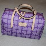 Kate Spade Bags | Nwot Kate Spade Spade Handbag - Purple | Color: Cream/Purple | Size: 12.5l X 8.5h X 5.5d Strap Drop 6.5