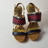 Coach Shoes | Coach Steffi Platform Stiletto Heels | Color: Gold/Red | Size: 9.5