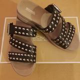 Michael Kors Shoes | Brand New Michael Kors Ansel Sandals | Color: Black/Silver | Size: 7.5