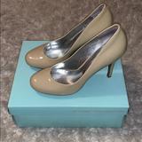 Jessica Simpson Shoes | Nude Patent Leather Pumps | Color: Cream/Tan | Size: 7